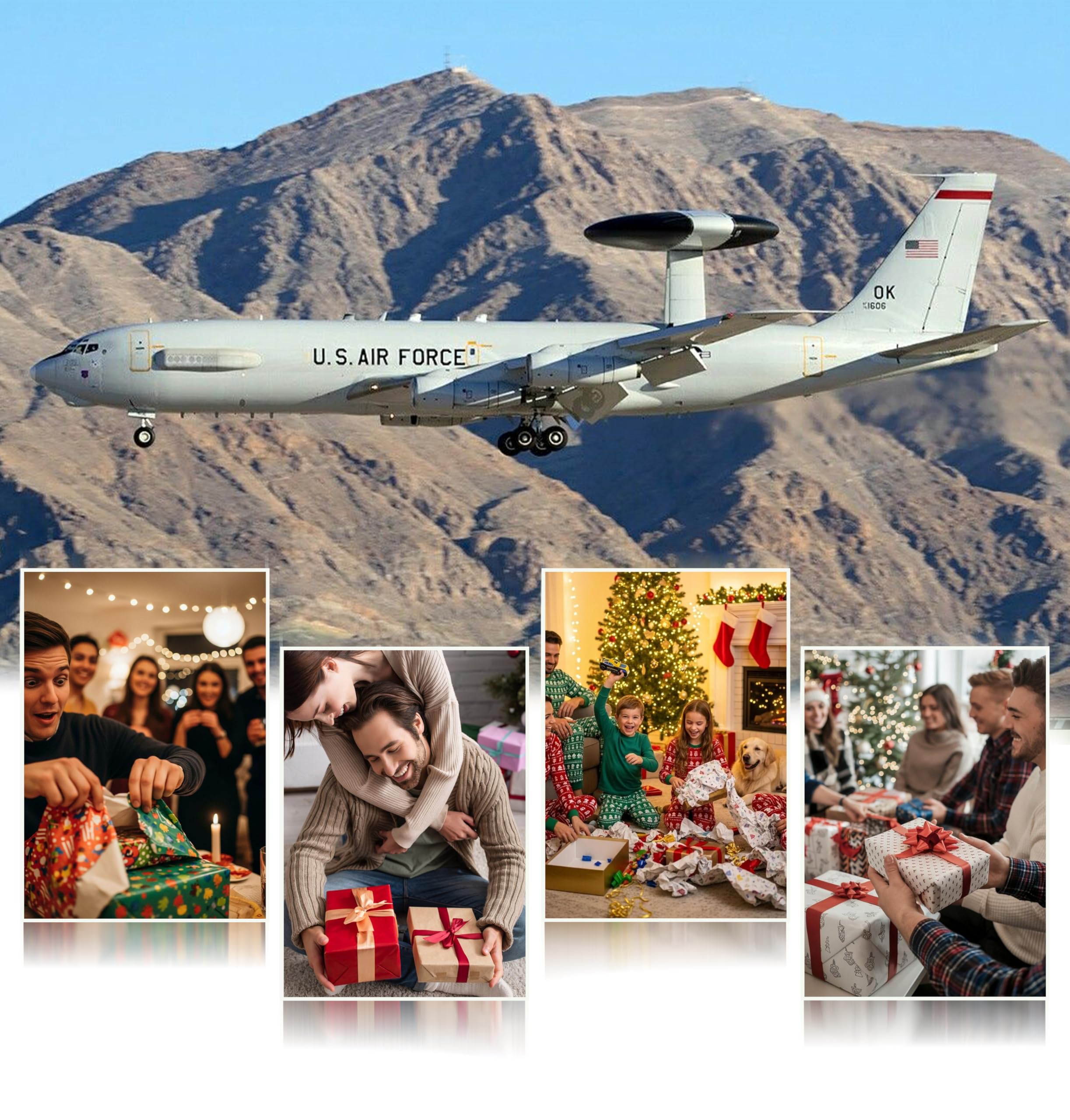 Amazon.co.jp: Udnorbay USAF E-3 セントリー (AWACS) エアクラフト