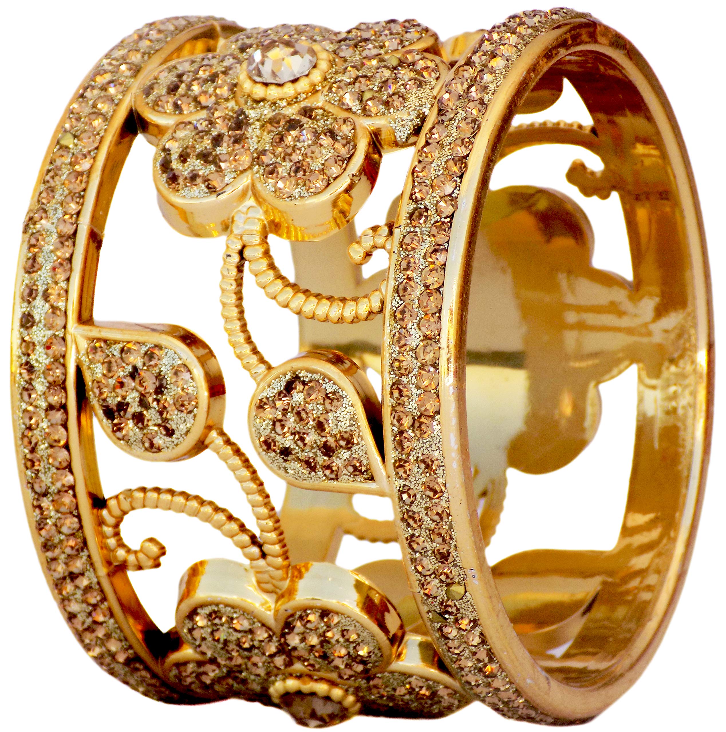 JD'Z COLLECTIONJD'Z COLLECTION Indian Bangles For Women Bollywood Bracelet Bangle Set Beautiful CZ Bangles