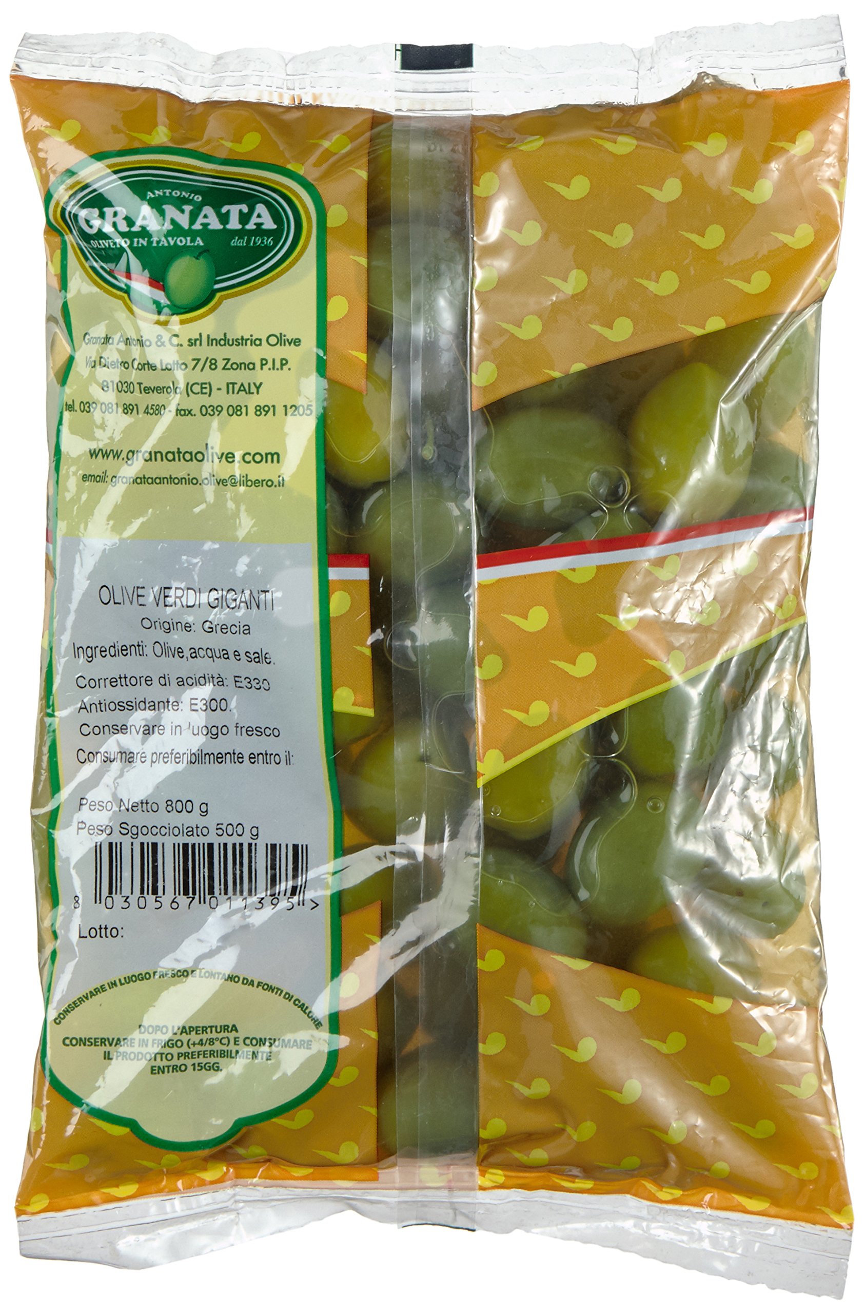 Granata Olive Verdi Giganti Busta Gr.500
