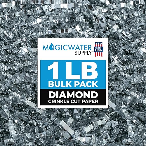 Miniatura 214 de MagicWater Supply - 1 libra - Naranja - Relleno de papel de corte arrugado ideal para envolver regalos, relleno de cestas, cumpleaños, bodas