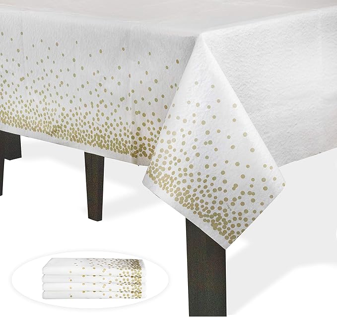 Gold paper tablecloth Clearance