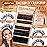 Eefofnn Fluffy Lash Clusters 370pcs Individual Lashes Volume 50D+60D+80D+100D Eyelash Clusters with Bottom Lashes 5 Styles Lash Extension D Curl 12-18mm Thick Cluster Eyelashes Extensions DIY at Home
