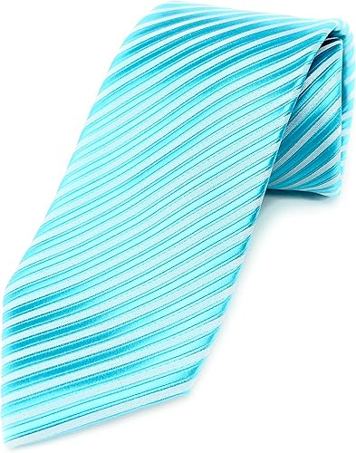 Scott Allan - Corbatas de rayas para hombre - Corbata tejida para hombre