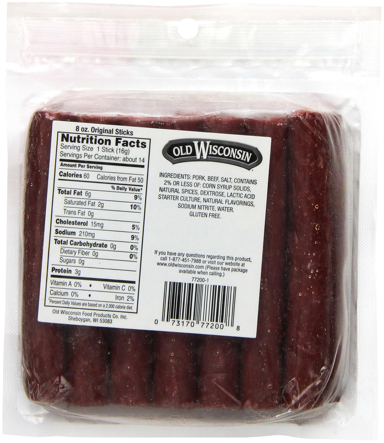 Old Wisconsin Original Snack Sticks (8 oz) and Turkey Sausage Snack Sticks (6 oz) Bundle image 3
