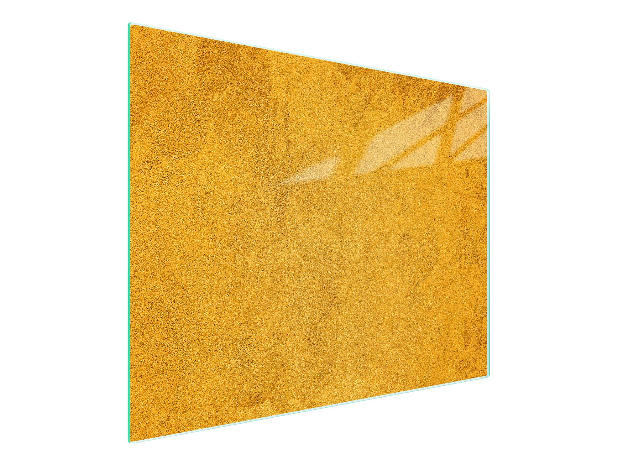 Planche à découper en verre Ceranfeld 1 pièce 52 x 30 cm, plaque de découpe en verre, protection anti-éclaboussures, plaque en verre universelle, cuisine, Ardoise Jaune