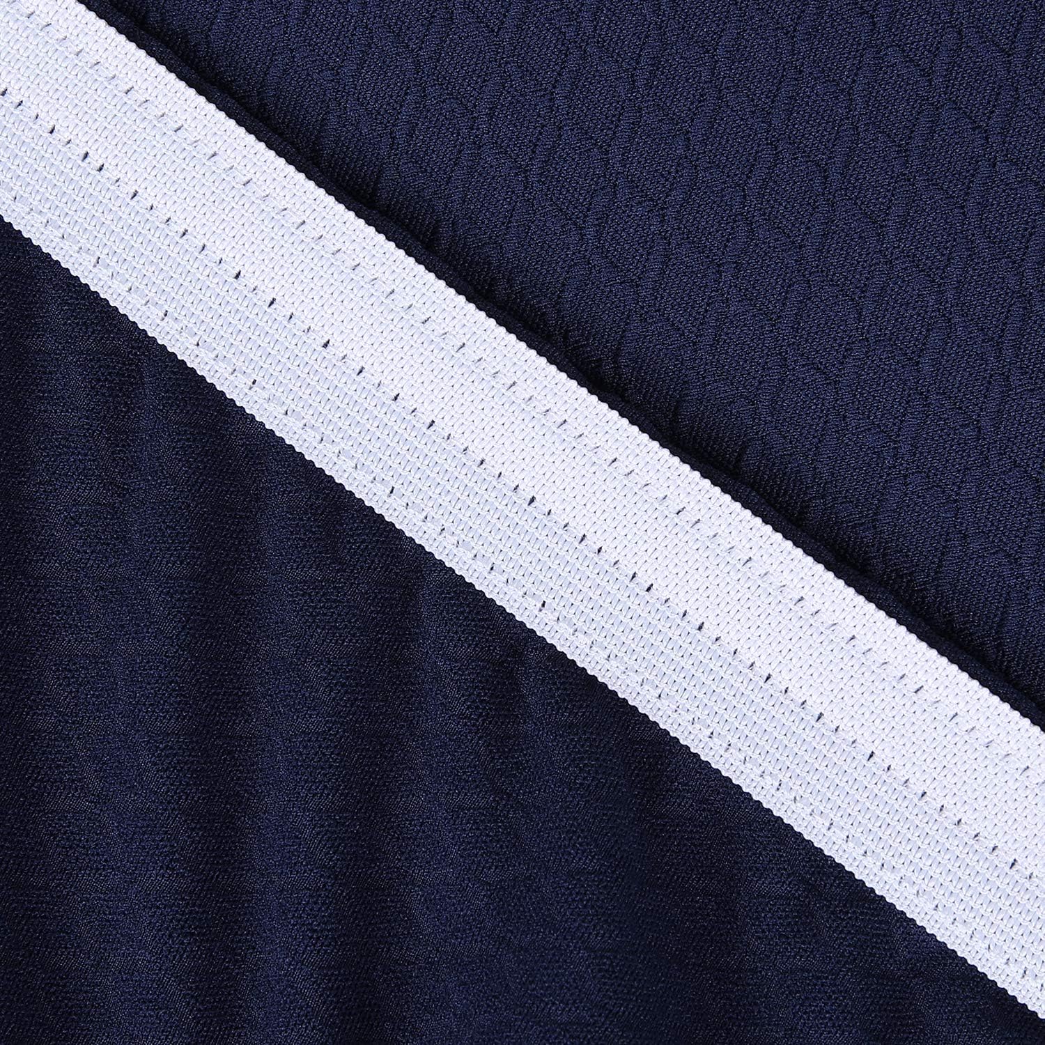 Review Discount Homaxy Premium Jacquard Dining Room Chair Seat Covers, Washable Spandex Stretch Dinning Chair Upholstered Cushion Cover, Waffle Slipcover Protectors with Ties - Set of 2, Navy Blue