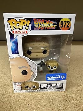 Back To The Future Doc and Einstein Pop! Vinyl Collectible Toy Figure - Limited Edition Exclusive