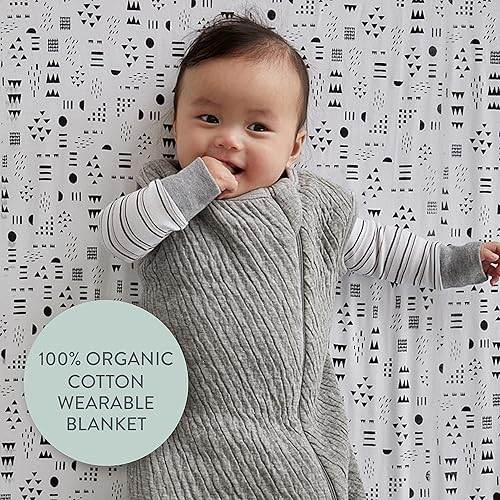 Miniatura 2 de HonestBaby Manta con cremallera frontal 100% algodón orgánico para bebés, niños y niñas