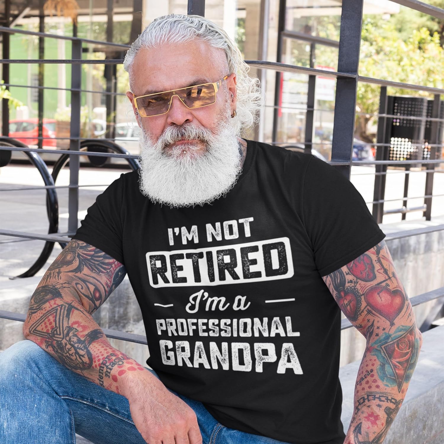 I'm Not A Retired I'm A Professional Grandpa Shirts for Men Cool Retirement Gifts for Men, Papa, Dad, Grandpa - Image 2