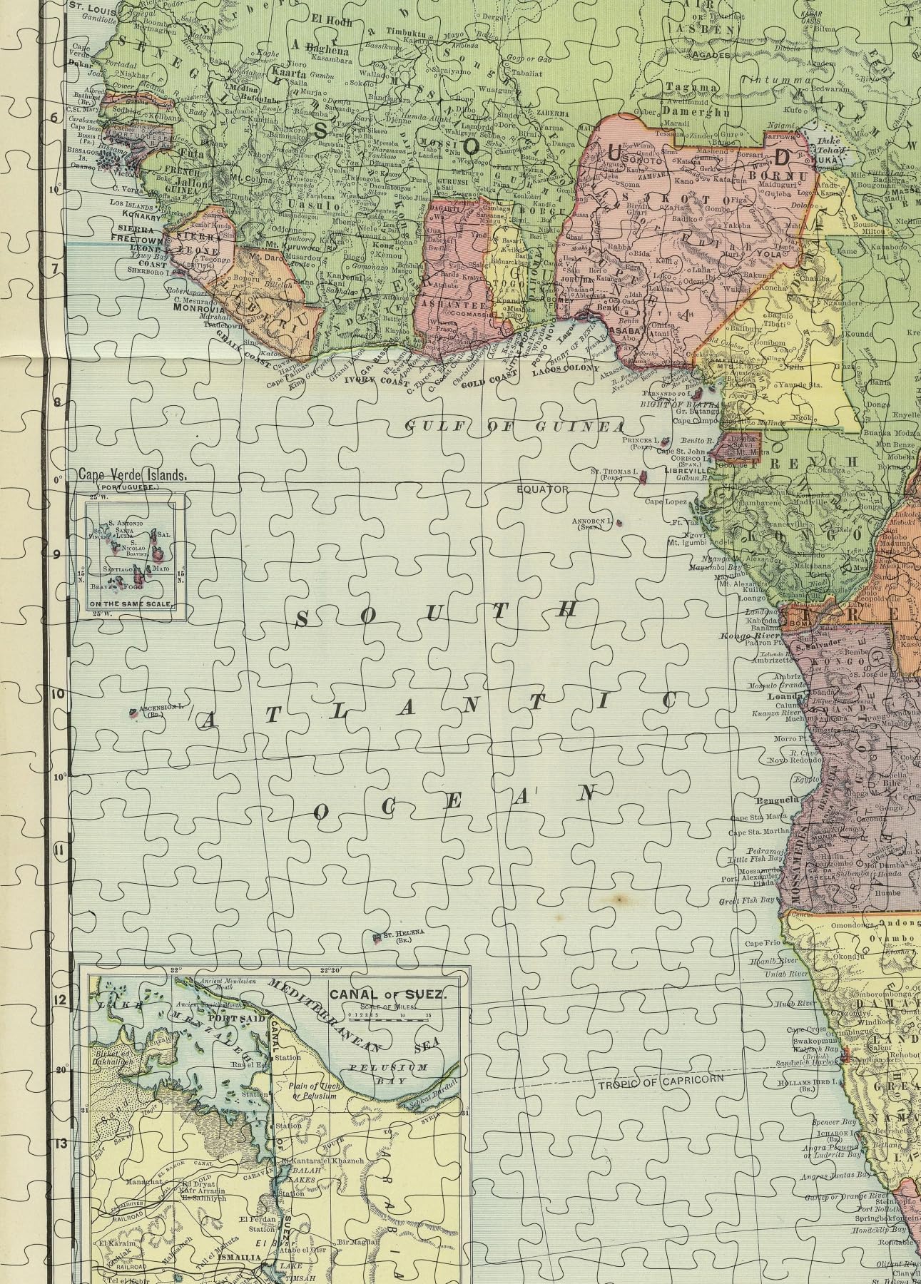 Amazon | 1903 アフリカ地図|ランド・マクナリー&コズ ビジネス アトラス、アフリカ大陸 | 1000ピース 大人のジグソーパズル |  誕生日プレゼント | ジグソーパズル | おもちゃ