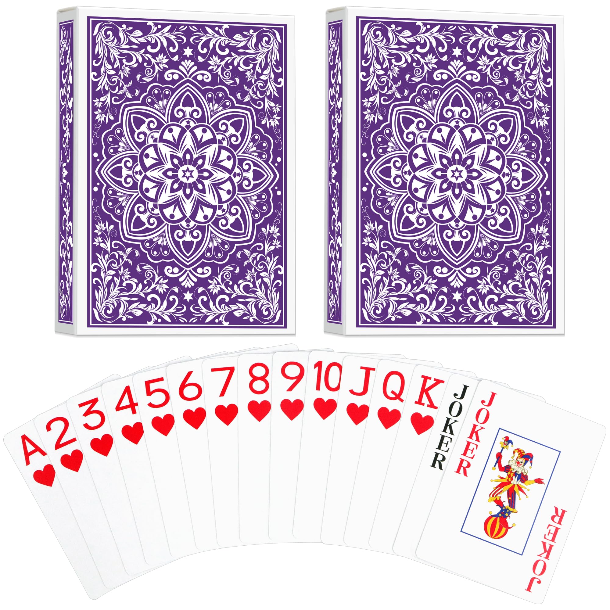 Aomaic playing cards (Purple/Purple) โ image 1
