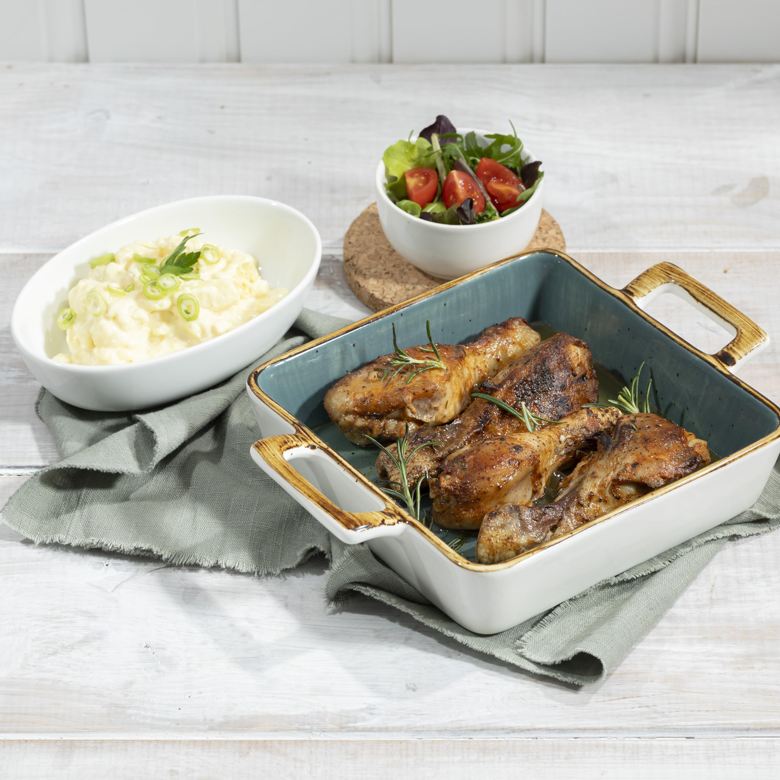 LANDPERLE Hähnchen-Unter-Schenkel 3x ca. 700g | Pilons De Poulet Fritst | Hähnchenkeulen Hühnerkeulen vakuum-gegart im eigenen Saft | vorgebacken | Hähnchenfleisch Küchenfertig | für BBQ Grillen (3)