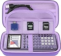 Vista 12 de Elonbo Funda de transporte para calculadora gráfica a color Texas Instruments TI-84 Plus CE/TI-84 Plus/TI-83 Plus/TI-83 Plus CE, bolsillo de malla
