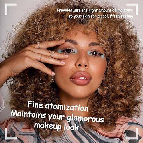 Miniatura 2 de Paquete de 2 aerosoles fijadores de maquillaje para la cara, ligero, de larga duración, a prueba de manchas, juego de espray de acabado de