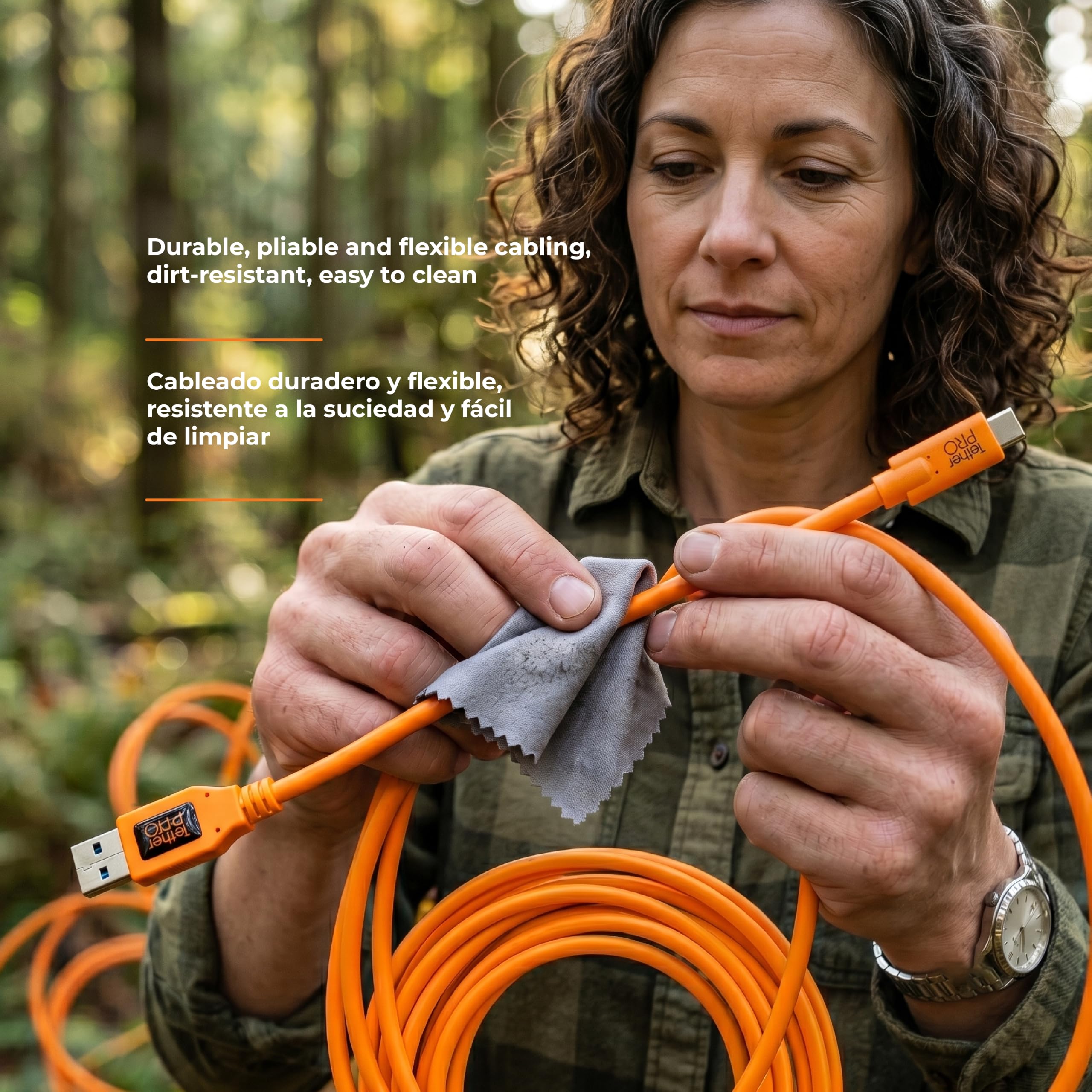 Tether Tools USB 3.0 a USB-C 4,60m orange