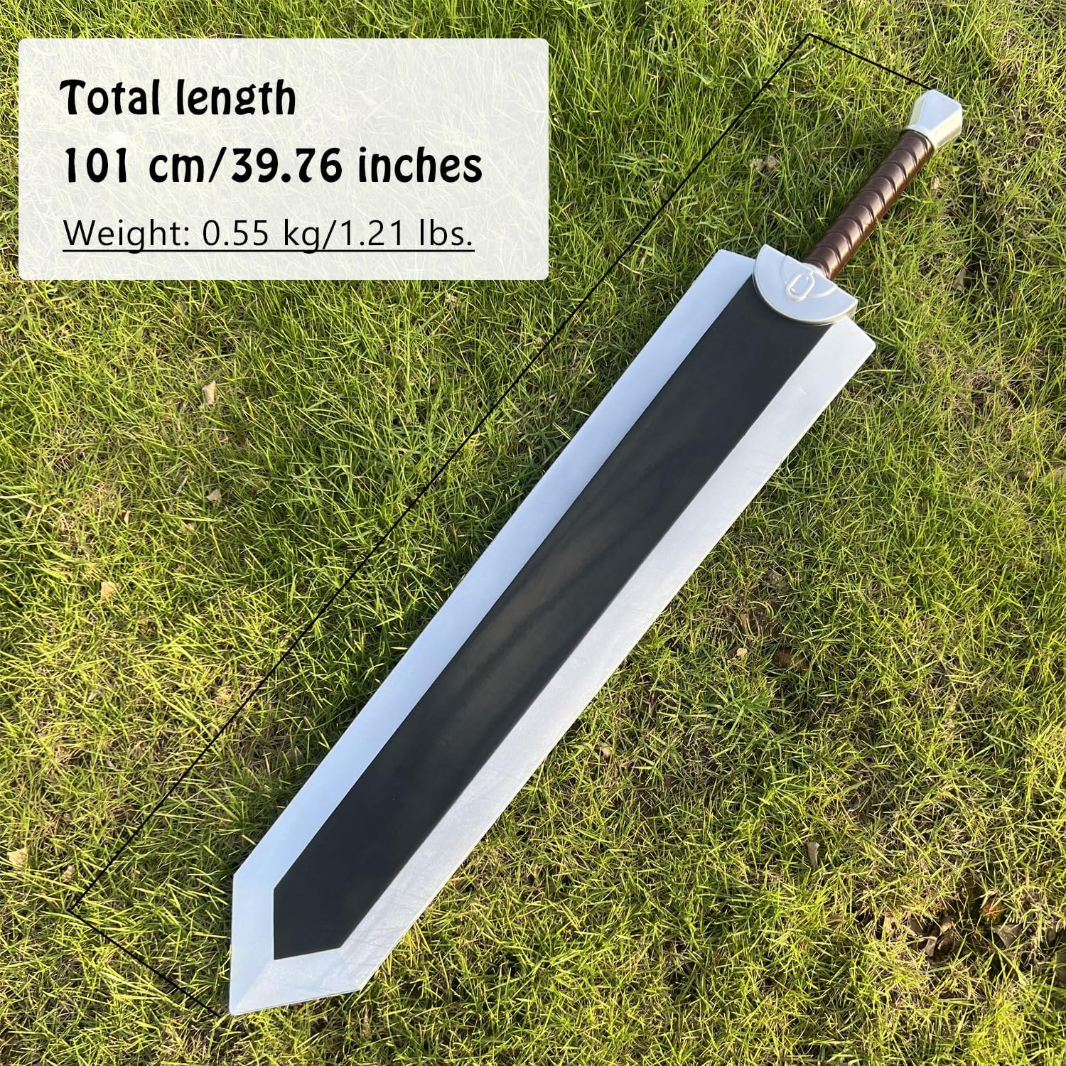 40" Anime Berserk Guts Sword PU Material Dragon Slayer Great Foam Sword,for Cosplay - Image 2