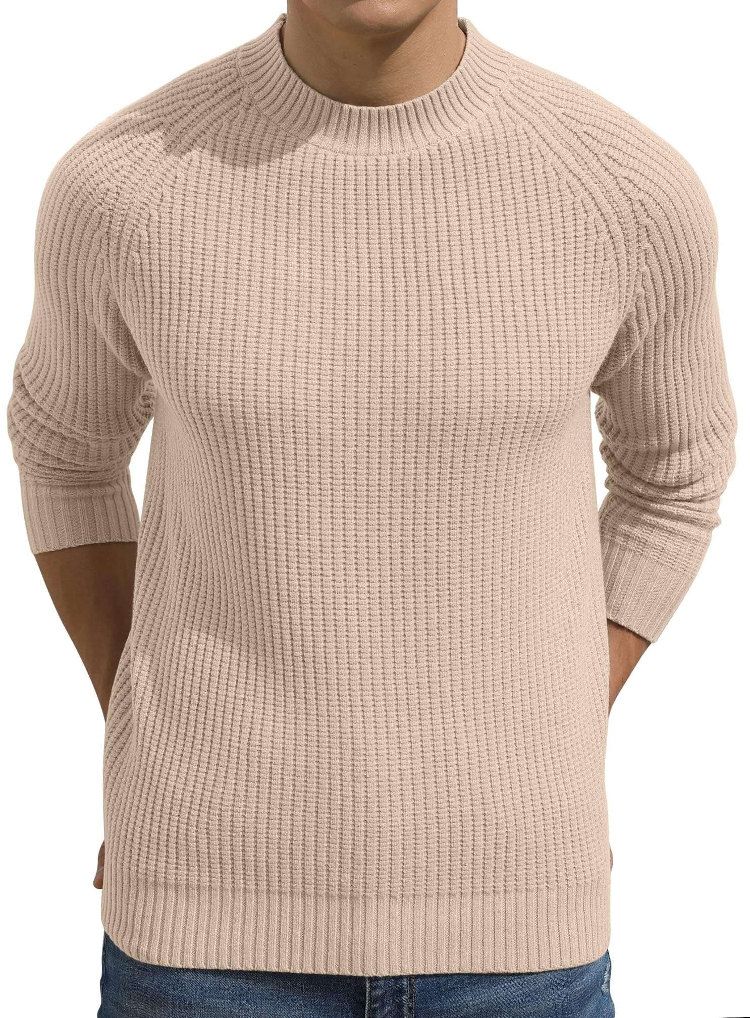 Strickpullover Pullover Herren Slim Fit Pullover Sweater Slim Fit