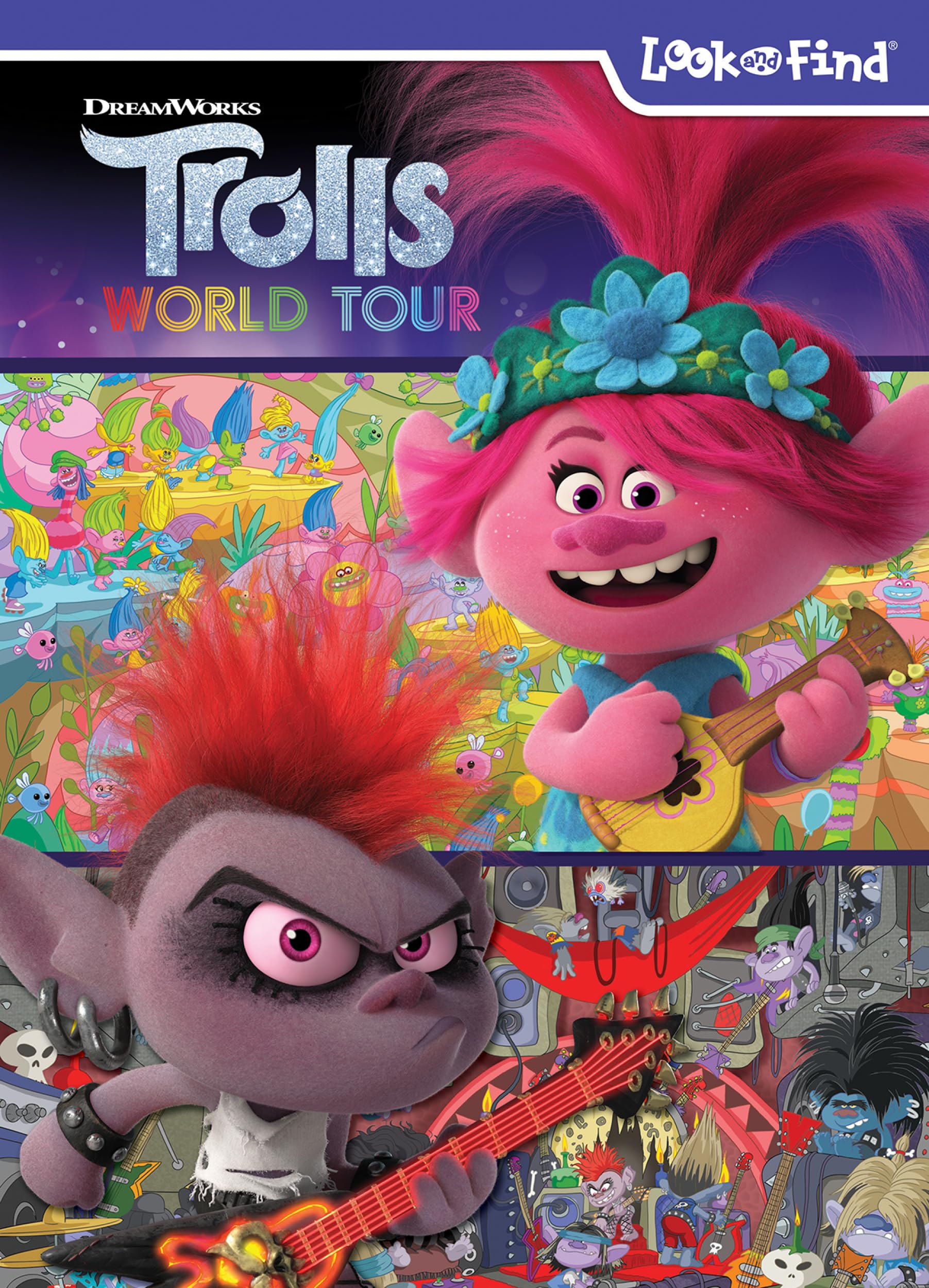 DreamWorks Trolls World Tour Poppy, Branch, and More! - Look and Find Activity Book - PI Kids: 1