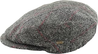 Wool Flat Cap, Traditional Style, Made in Ireland, Gray