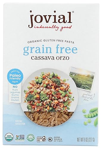 Jovial Orzo de mandioca sin granos orgánicos, 8 onzas (paquete de 1)