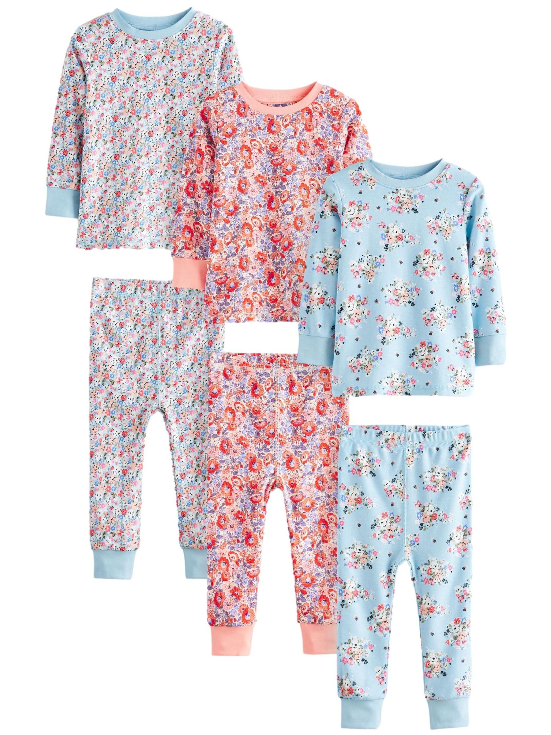NEXT Młodsze dziewczynki Zestaw 3 kompletów piżam w kwiaty Cath Kidston