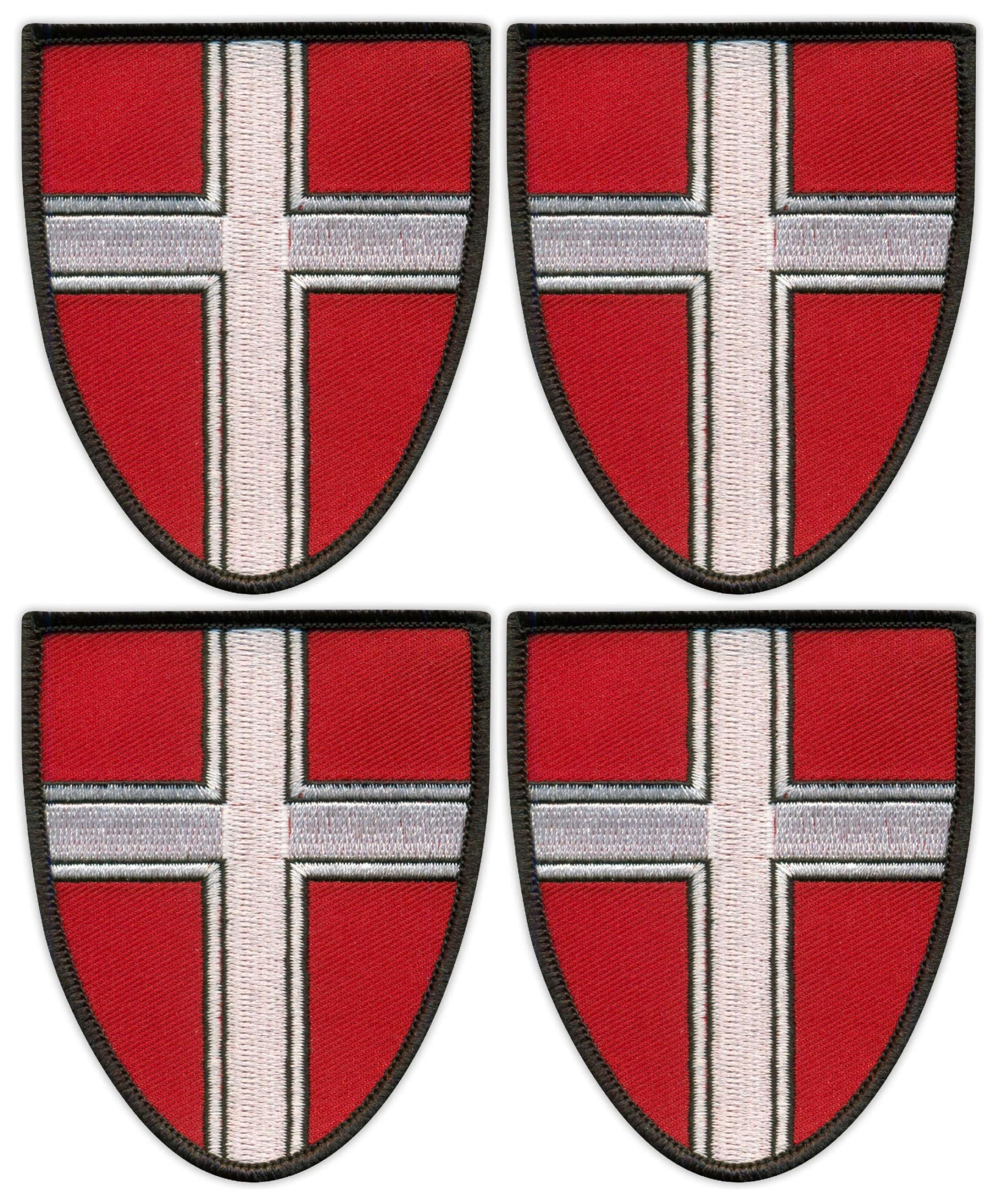 Juego de 4 parches bordados con escudo de Viena para planchar o sellar térmicamente