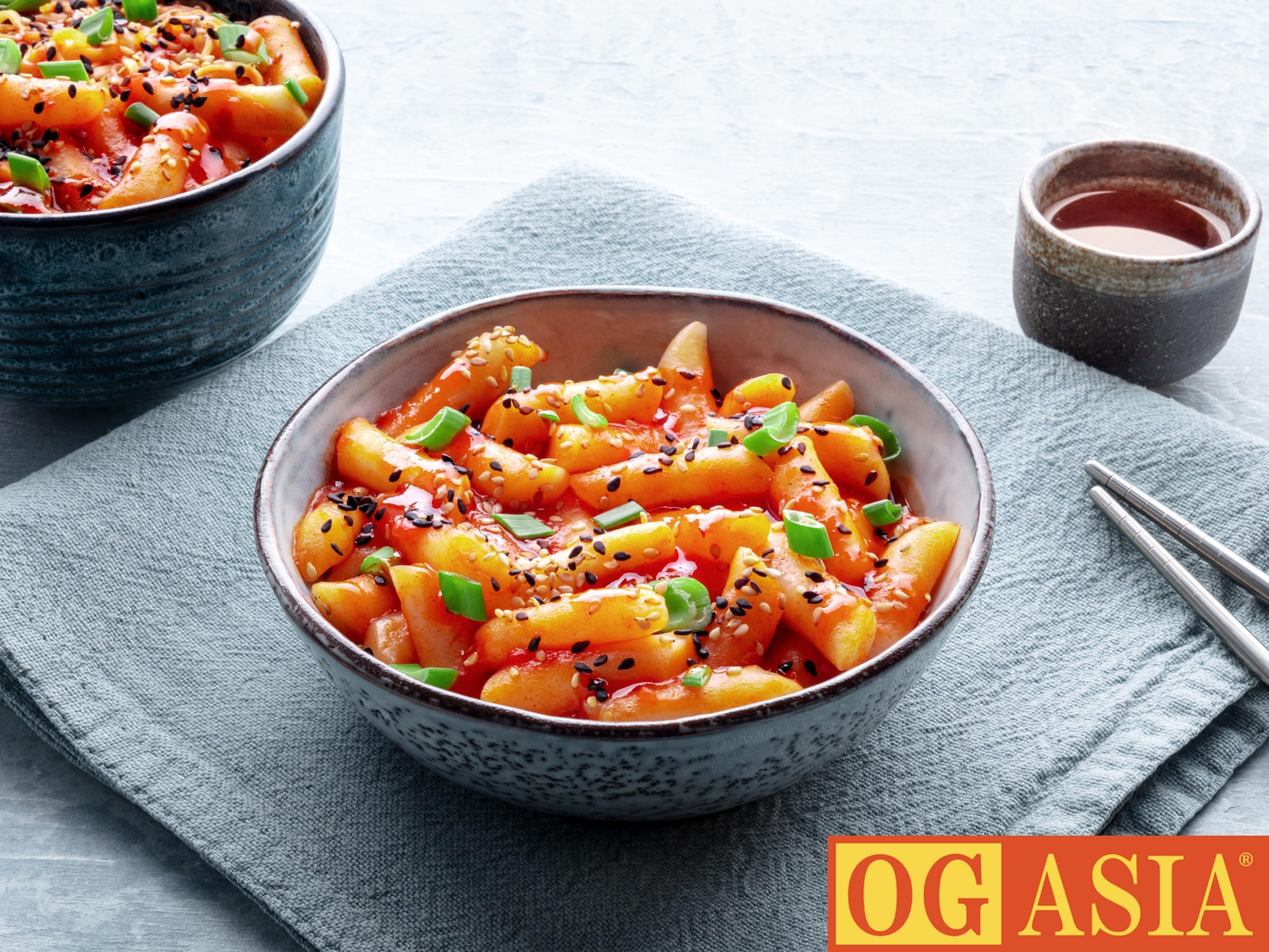 Wellheim Seoul Original Spicy Tteokbokki Confezione doppia – torta di riso coreana in tazza – gusto originale piccante – 2 x 142 g – OG ASIA – 284 g (originale affilato)