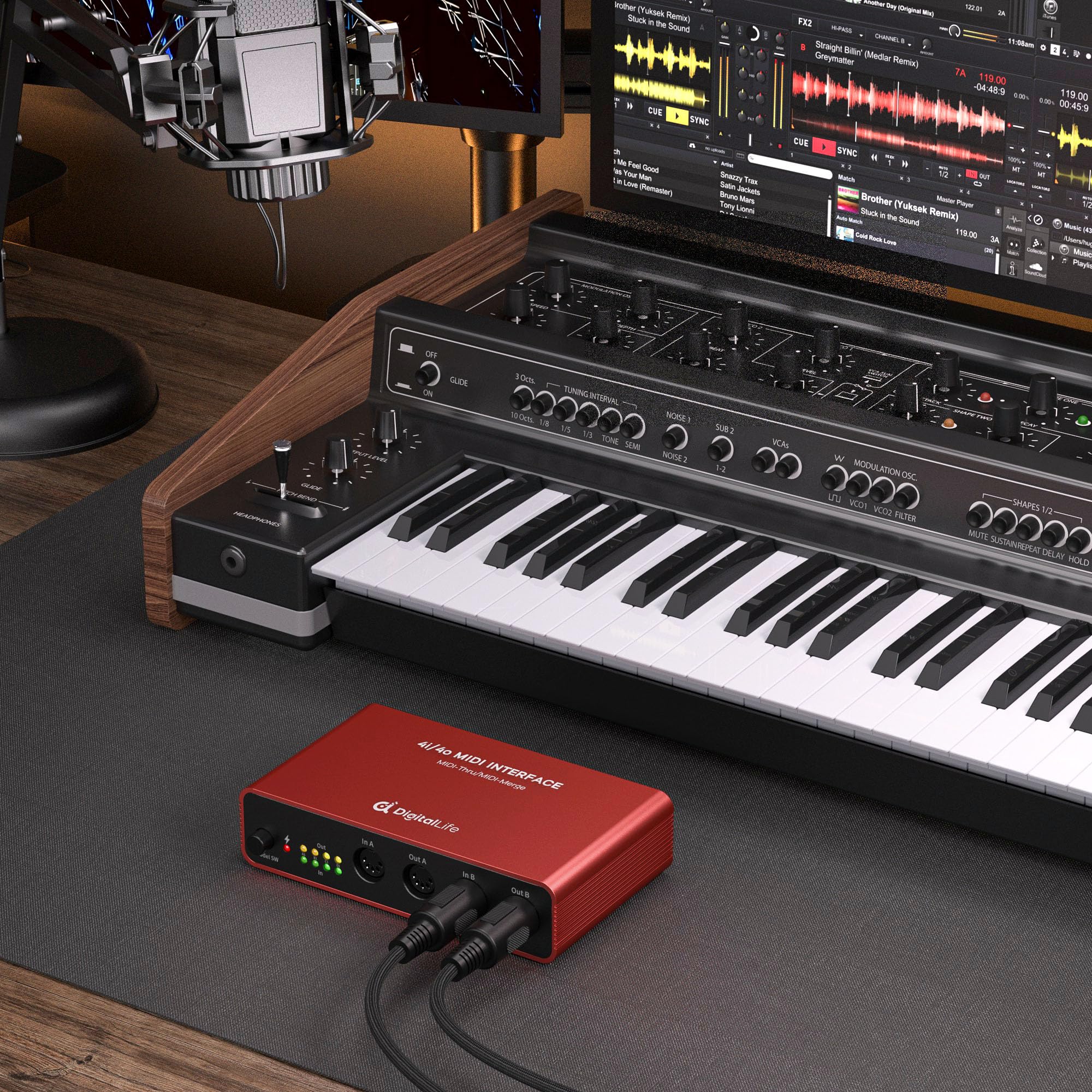 Amazon.co.jp: DigitalLife UMB05 Quad-I/O 5-PIN DIN MIDI