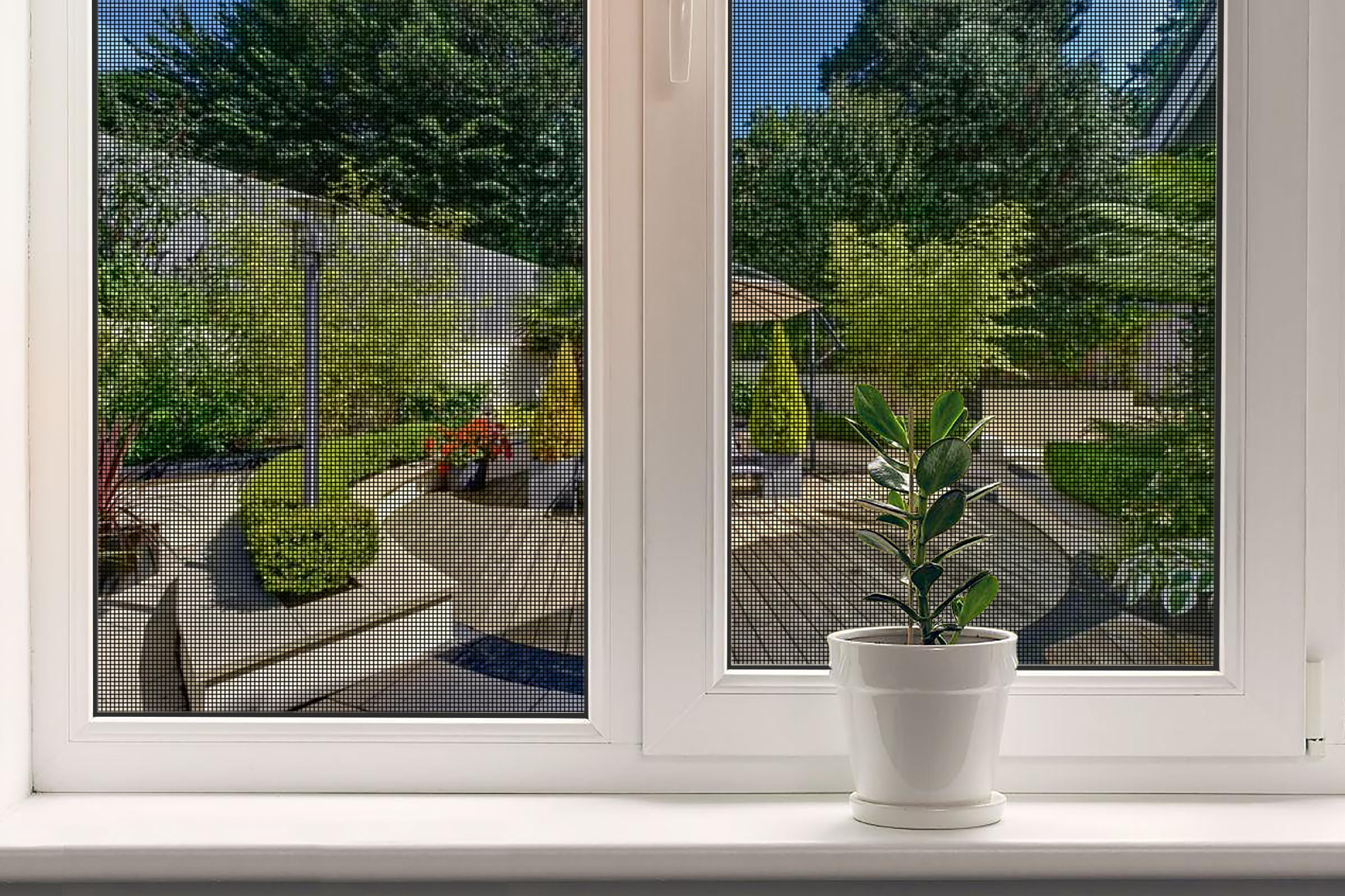 Fliegengitter Fly Screen 150 X 2400 Cm Fly Screen Sold By The Metre Insect Protection Plus Windows And Doors Made Of Fibreglass Fibreglass Fabric Insect Protection For Windows, Balcony Door Window - View #2