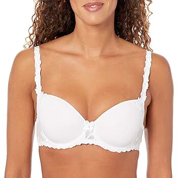 Simone Perele Women's Andora 3D Molded, White, 30E at Amazon