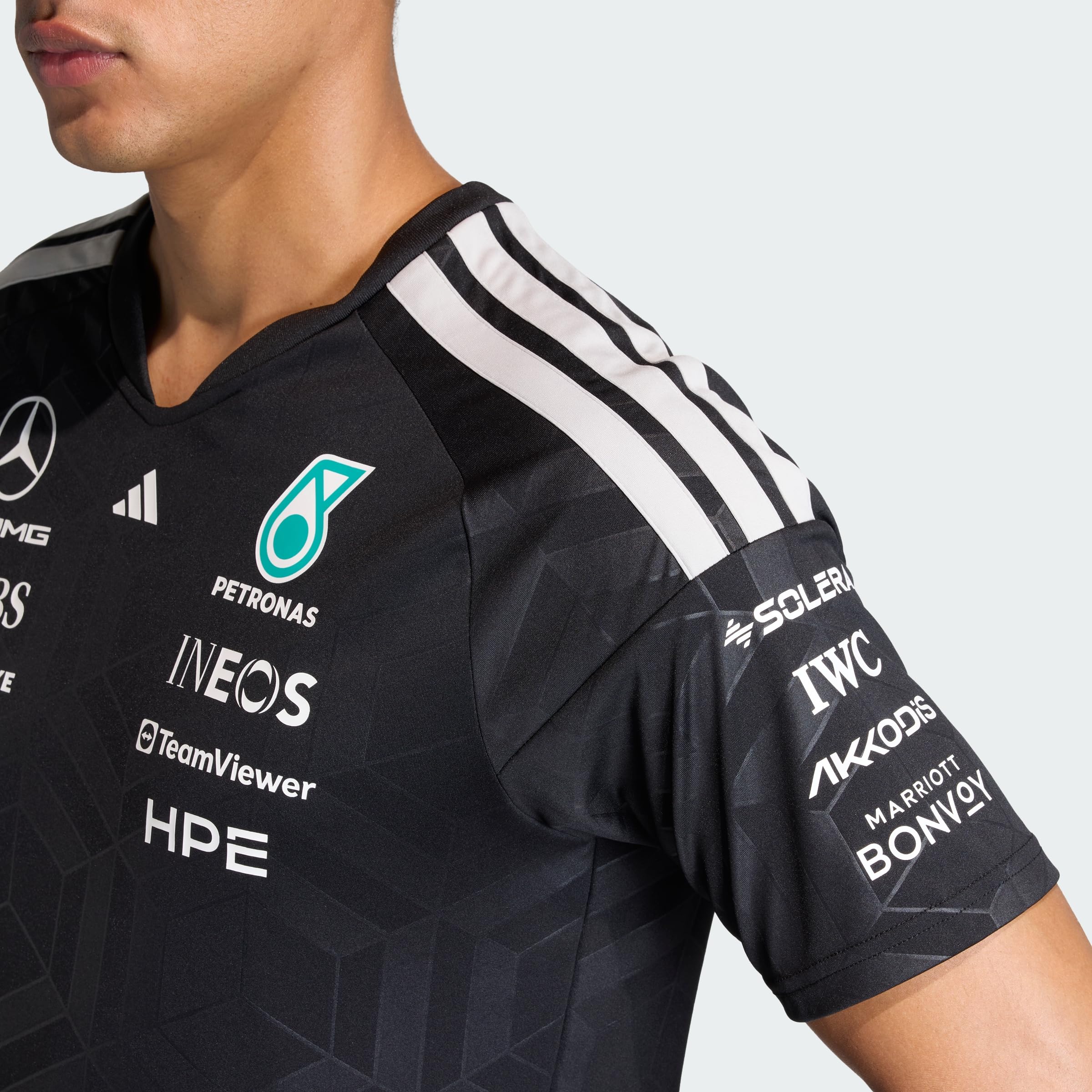 Adidas Herren Mercedes - Amg Petronas Formula 1 Team Driver Jersey Short Sleeves - 4