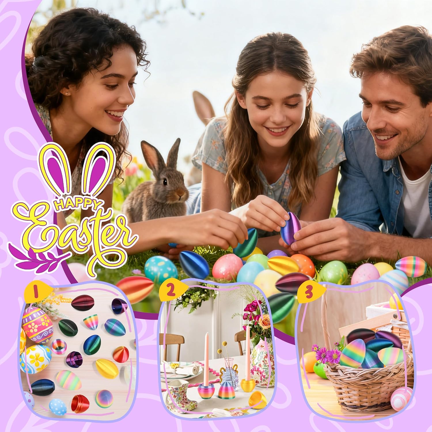 12 PCS 3D Printed Dragon Easter Empty Eggs, 2.36" Empty Eggs Fillable Eggshells for Easter Egg Hunt, Basket Fillers, Treats, Party Favor Supplies, Classroom Prizes