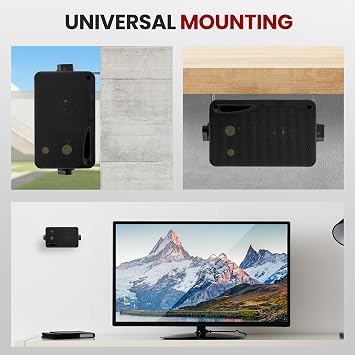 Pyramid 3-Way Indoor Outdoor Speaker System - 3.5 Inch 200W Pair of Mini Box Ceiling Wall Mount Speakers w/1 Tweeter, 3.25 Woofer, 1.75 Midrange - Home Theater Entertainment, PA System - 2022SX