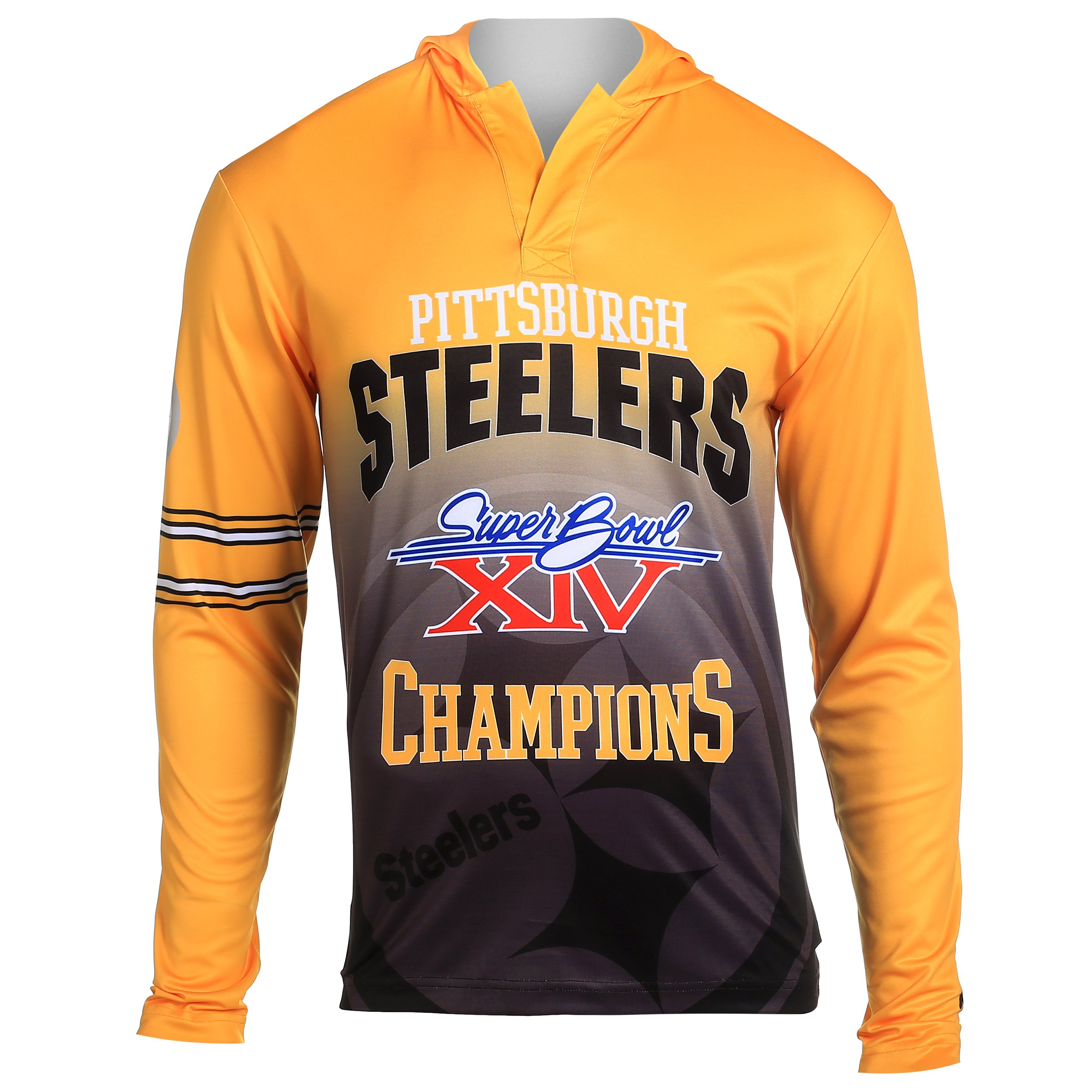 NFL Pittsburgh Steelers Super Bowl XIV Champions Hoody Tee, Small