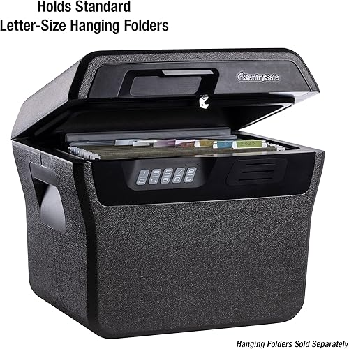 Miniatura 5 de SentrySafe FHW40300 - Caja fuerte ignífuga e impermeable con bloqueo de teclado digital caja fuerte para archivos con asa de transporte para