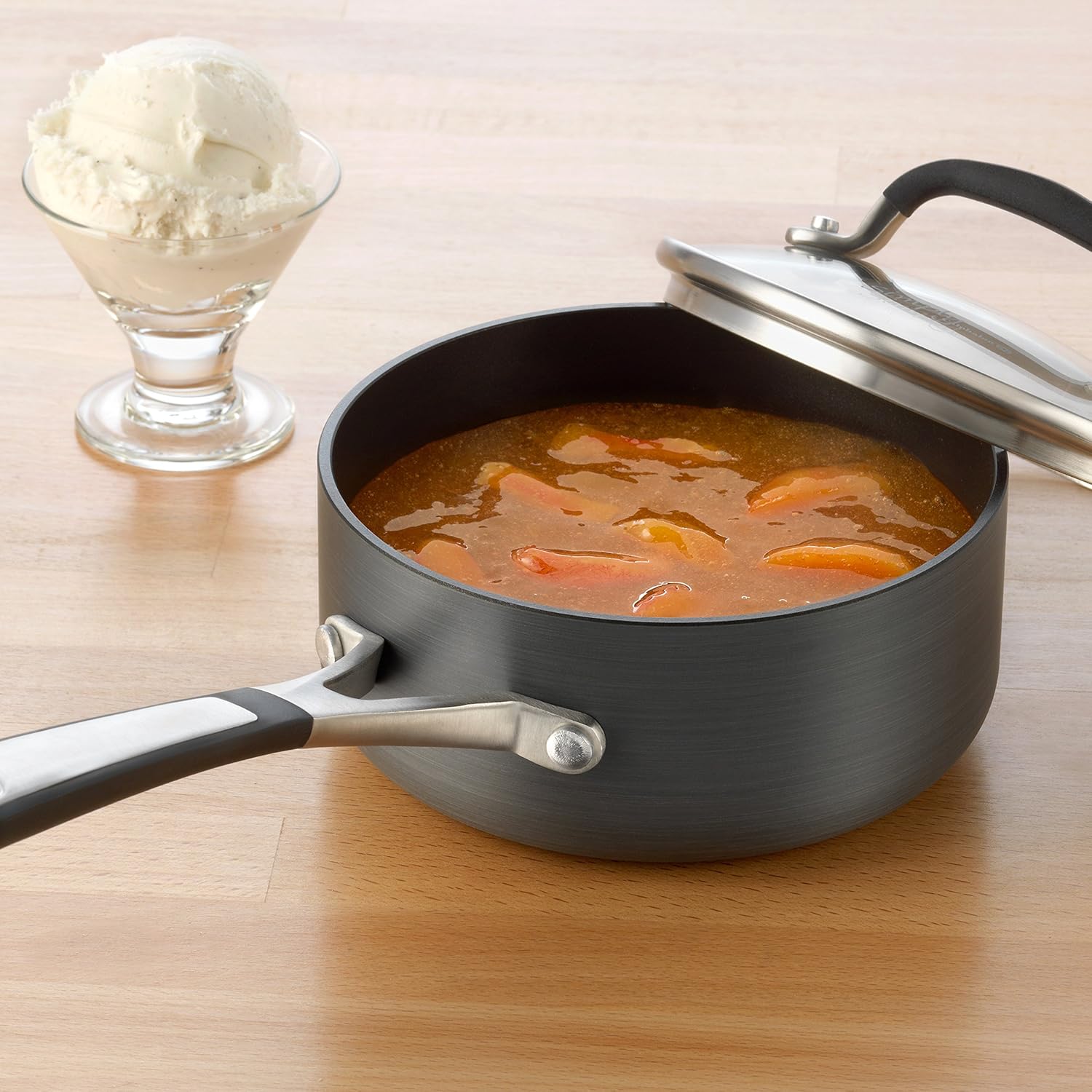 Simply Calphalon Nonstick 1-Quart Sauce Pan