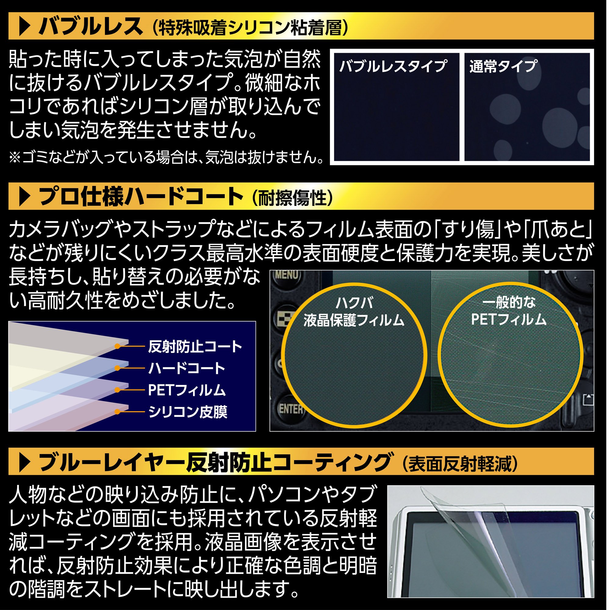 Amazon | HAKUBA 液晶 保護 フィルム MarkIINikon COOLPIX A100/A10