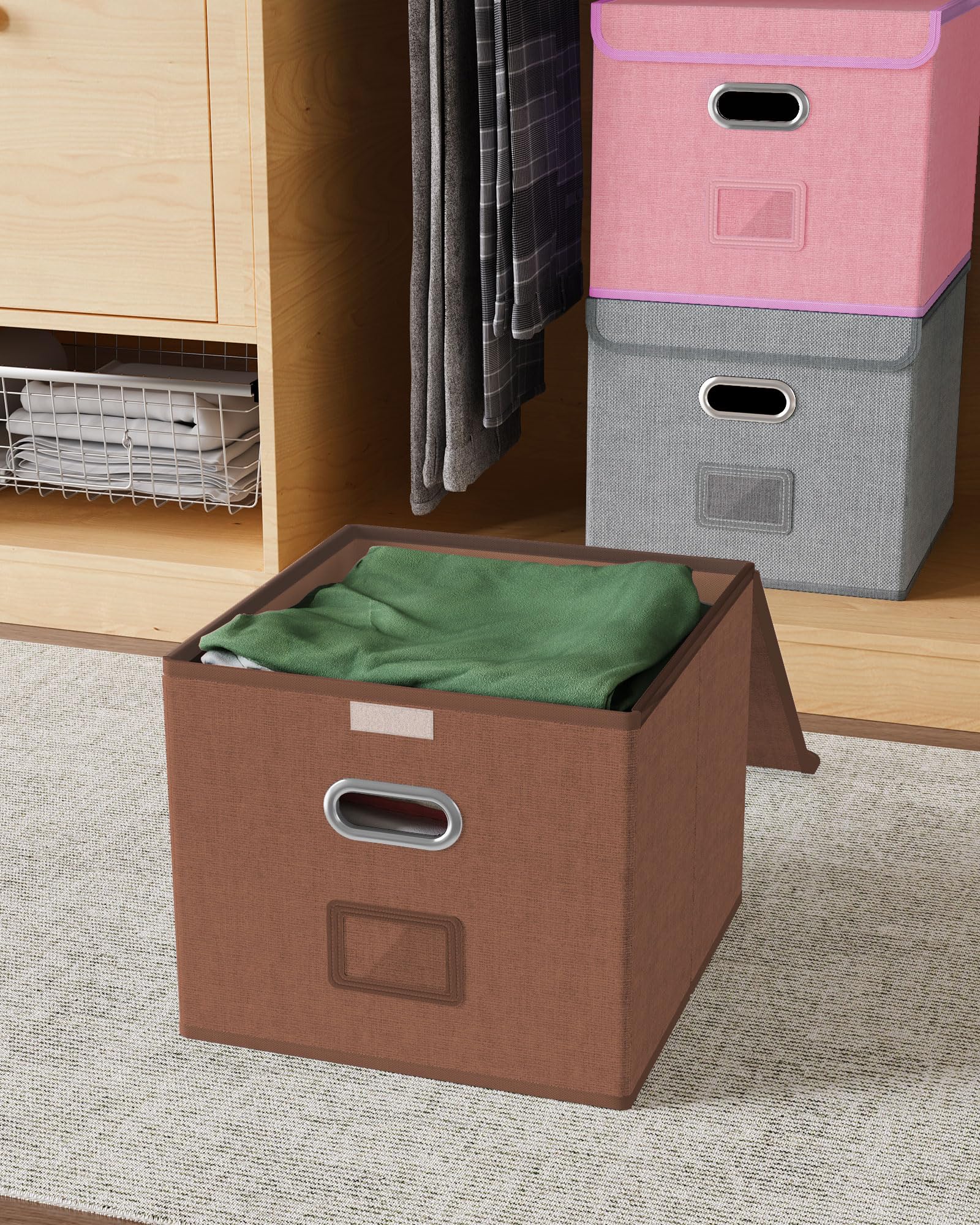 Snapklik.com : Oterri 2 Pack File Organizer Box,File Box,Small File ...