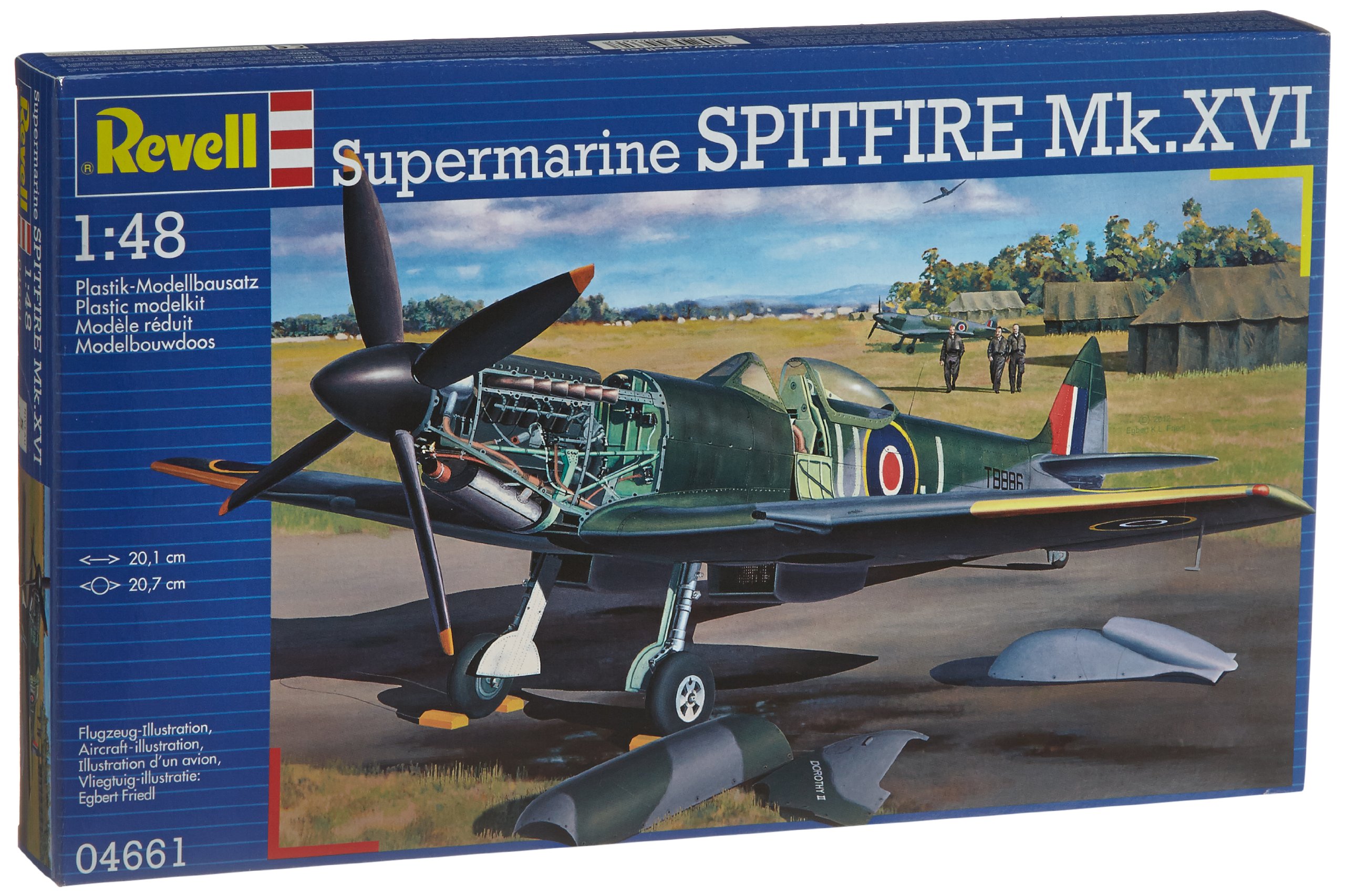 Amazon | ドイツレベル 1/48 スピットファイアーMk.XVI 04661
