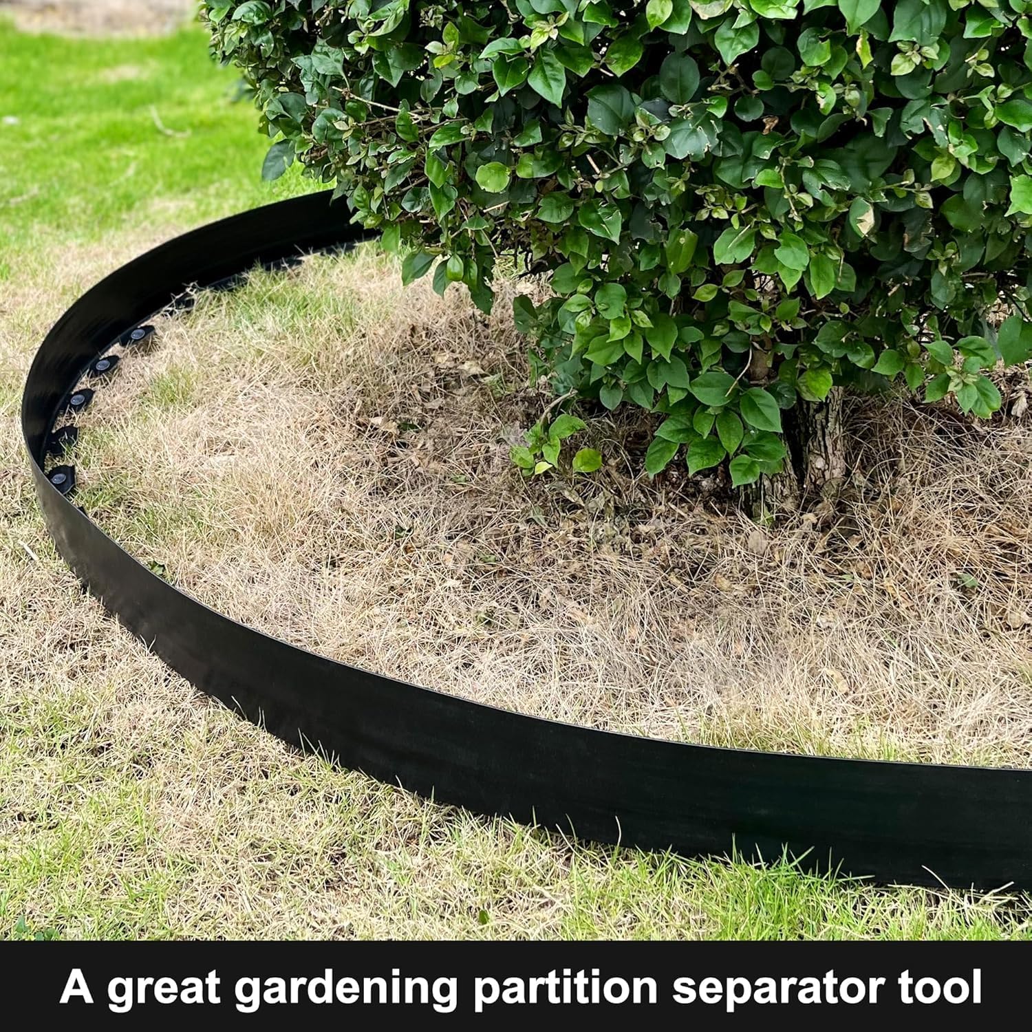 Garden Border Edging Roll【4 Inch High】 66FT Total (2 Rolls of 33FT) with 100 Hard Stakes, Flexible Plastic No Dig Landscape Edging for Lawn, Garden, Flower Beds, Paver & Walkway Edges