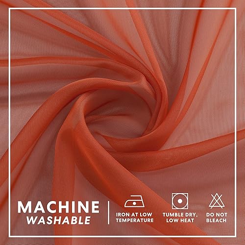 Miniatura 5 de Regal Home Collections Cortinas traslúcidas de gasa ligeras y sólidas, con bolsillo para barra, paneles de cortina traslúcidas para ventana de sala