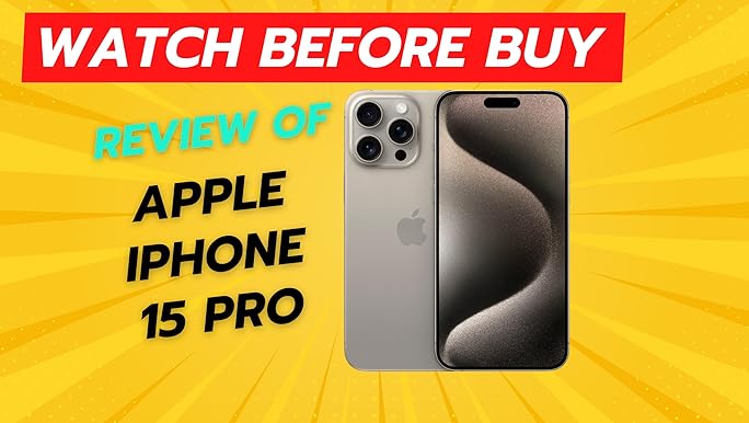 Amazon.com: Apple iPhone 15 Pro, 512GB, Black Titanium - Unlocked