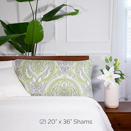 Vista 223 de Fundas Southshore Fine Linens Vilano Springs, para almohada, acolchadas, Microfibra, Pizarra, 20" x 36" 01 - Blanco brillante