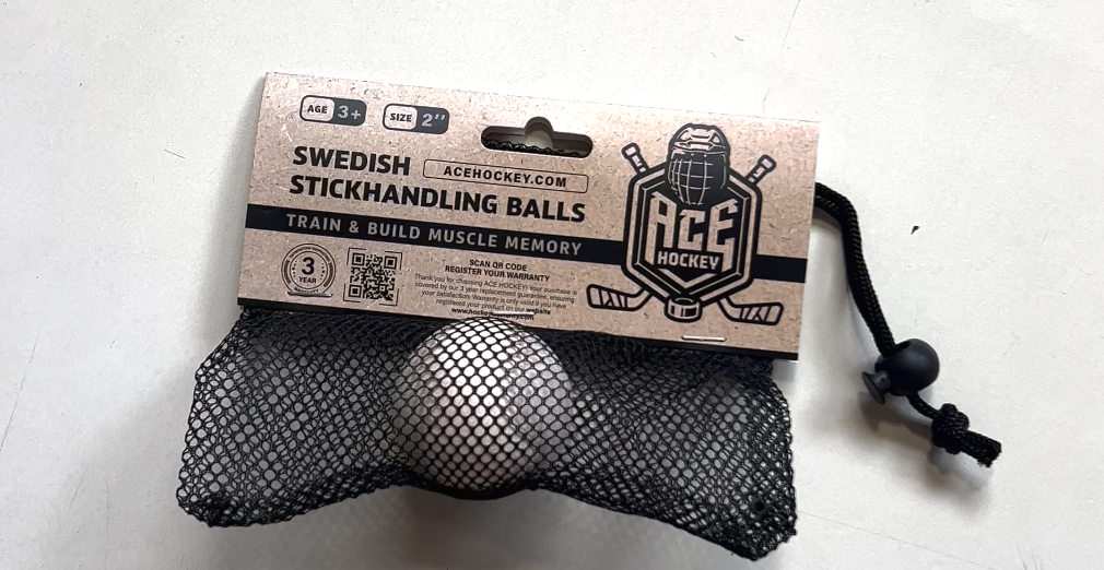 Lot 5 Balles D'entraînement Hockey Suédoises - Bois Dur - 5.1cm - Pour Maniement De Crosse - Hors Glace