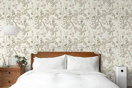 Miniatura 8 de Papel tapiz autoadhesivo de 16.14 x 197 pulgadas, papel tapiz floral amarillo extraíble, papel de contacto floral para pegar en las paredes,