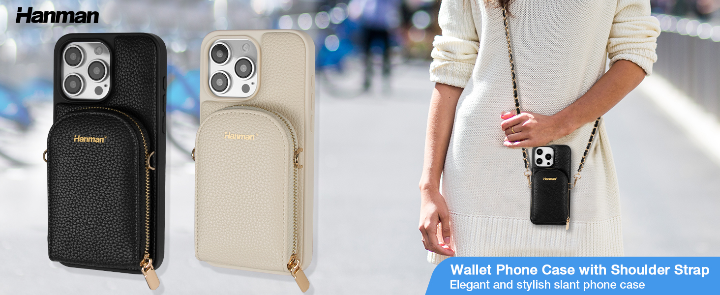 Amazon.com: Hanman Crossbody Wallet Case for iPhone 16 Pro Max