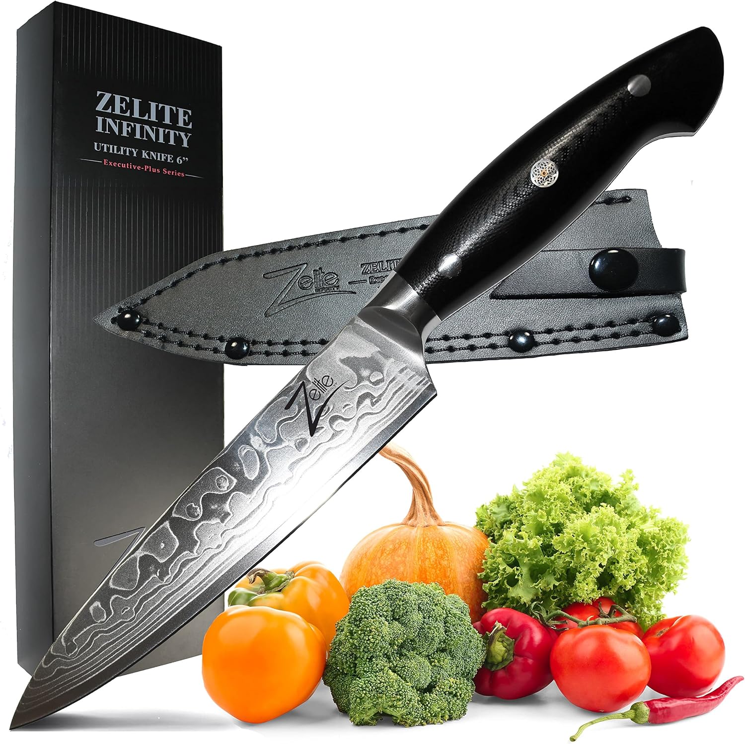 Zelite Infinity Utility Knife Kitchen, 6 Inch Chef Knife, Chopping Knife, Kitchen