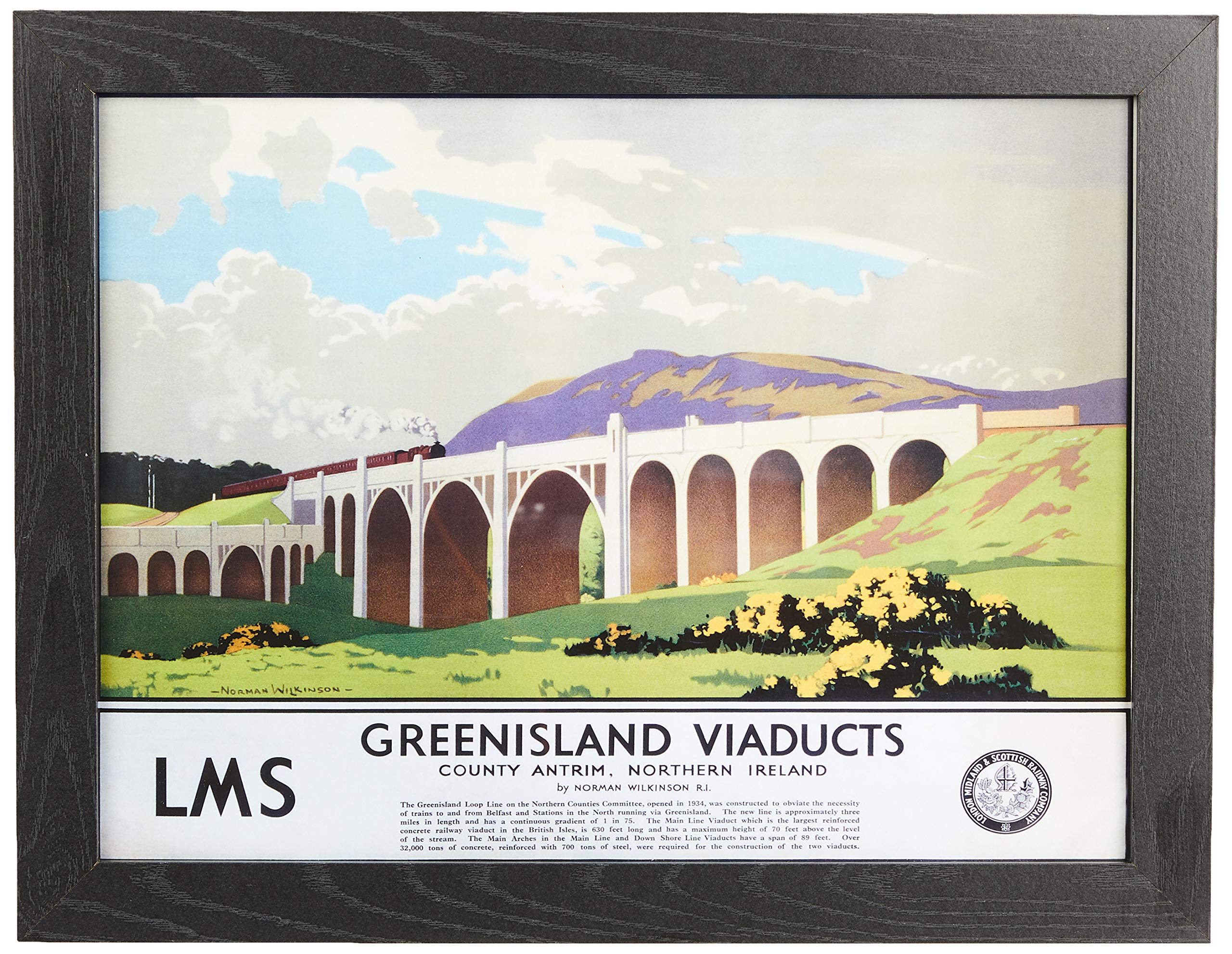 Pyramid International Greenisland Viaducts Memorabilia, Multi-Colour, 30 x 40 cm