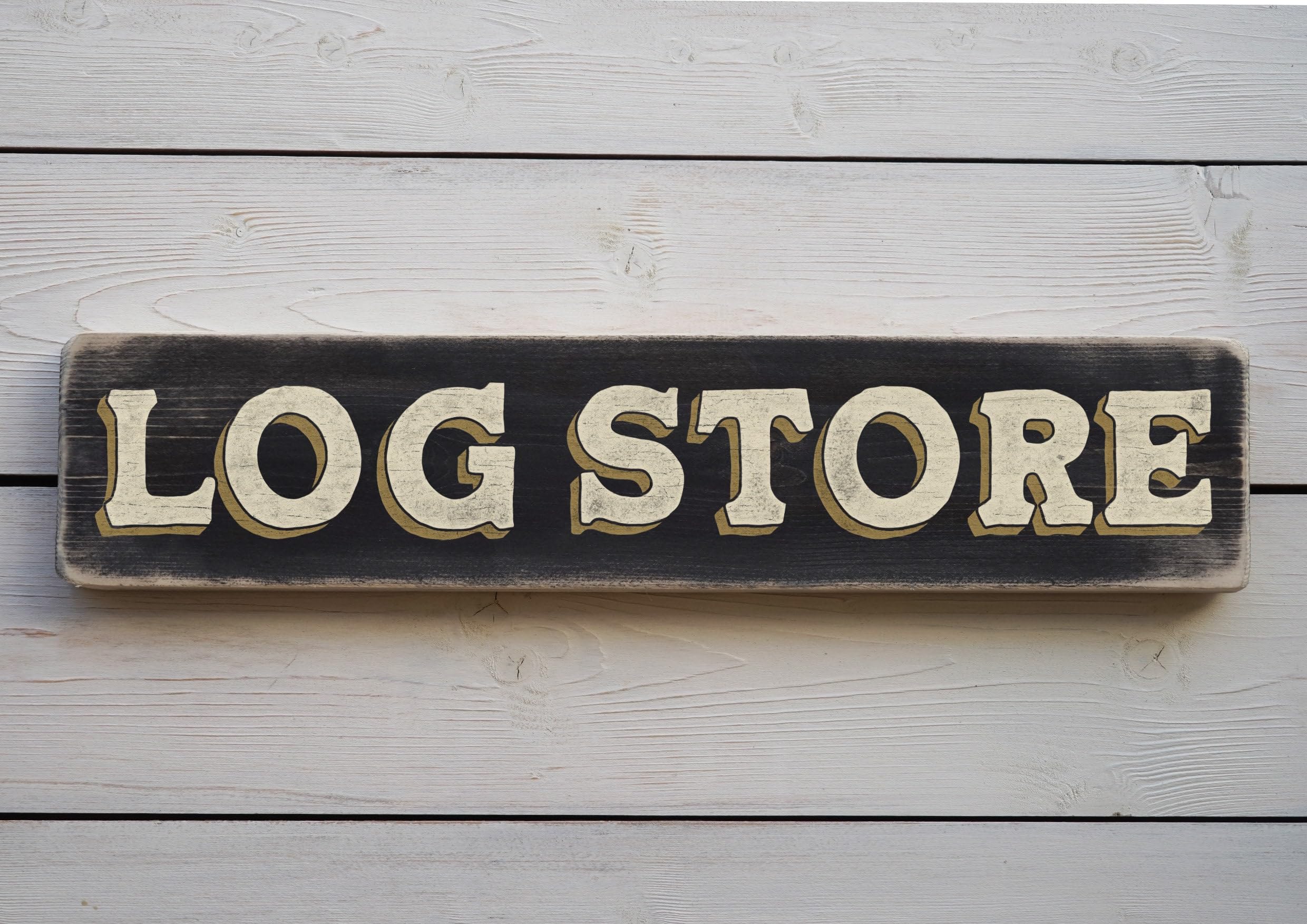 Szhmz Colour-801 Metal Signs Log Store Vintage Style Metalen Sign. Handmade Retro Home Gift Metalen Signs With Sayings 4X16 Inch