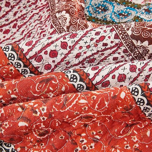 Miniatura 9 de Diseño original de Cozyholy - Manta acolchada 100% algodón, colcha para cama TwinFullQueen